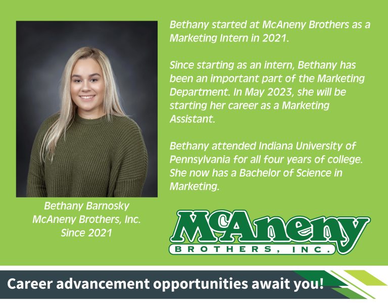 Bethany Barnosky McAneny Brothers Mkt Dept