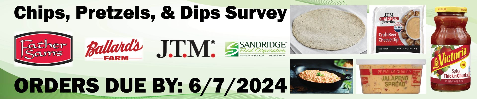 Chips Pretzels Dips Survey